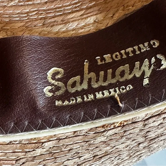 Sahuayo Legitimo straw hat size 59 or 7 3/8 - Picture 5 of 8